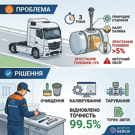 Обслуговування датчика рівня палива